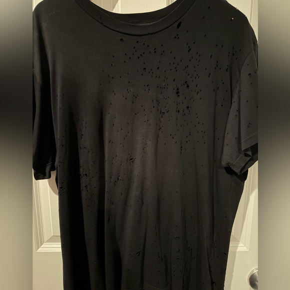 Distressed Black Shotgun Tee Shirt - Worn 1x - Picture 8 of 10